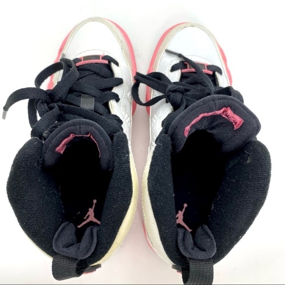 AIR Jordan Force IX (AJF 9) GS Dear Mama Sneaker White with Pink Size 4.5 Youth - Picture 8 of 10